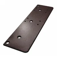 Drop plate accessory for LCN 4040XP series door closers. Provides a finished mounting surface that accommodates the closer arm for proper clearance. ADA compliant. Bronze finish