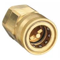 SNAP-TITE Hydraulic Quick Connect Hose Coupling: 3/4 in, Brass, 681.3 lpm Max. Flow Rate (MPN BVHC12-12FV)