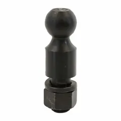 This bulk hitch ball is made from carbon steel with a black oxide finish. It has a 2 5/16 in ball diameter and a gross vehicle weight capacity of 30,000 lb. Used for towing heavy trailers, RVs, and equipment in demanding industrial and agricultural applications.