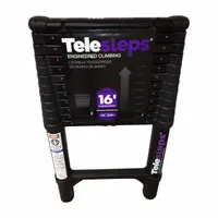 TELESTEPS Telescoping Ladder: 13 ft Ladder Size, Aluminum, 300 lb Load Capacity, 26 lb Wt (MPN 1600ET)