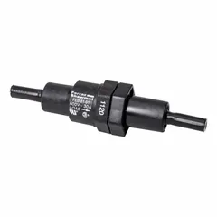 Single-pole in-line fuse holder for Class CC and Midget fuses. Non-rejection block style rated 600 V AC and 600 V DC. Compatible with MERSEN GGU fuse series. Used in control panels, motor protection, and branch circuit protection.