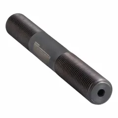 Alloy steel screw mandrel for use with a hydraulic punch driver. Used to create clean, burr-free holes in sheet metal, panels, and enclosures. Suitable for applications such as electrical panel fabrication, HVAC ductwork, and industrial maintenance.