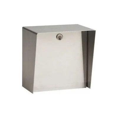 PEDESTAL PRO MC-SS-08-E Silver Stainless Steel Cover Housing, 6 x 8 in - Covers for Gate Operator Access Control Devices