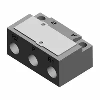 Solenoid Air Control Valve: Five-Way / Two-Position, SYJ7000, Single Solenoid, 24V DC, 5 Ports (MPN SYJ7123-5DZ-01T)