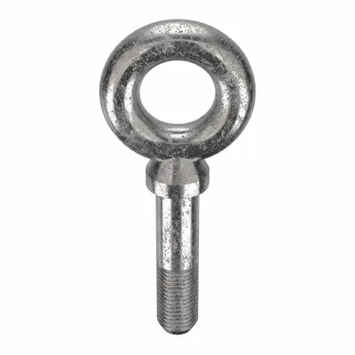 KEN FORGING Machinery Eye Bolt: With Shoulder, 18-8, Stainless Steel, Plain, 3 in Thread Lg - Machinery Eye Bolts with Shoulder