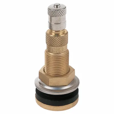 HALTEC TV-618A-5 Clamp-In L-Shape Brass Tire Valve Stem - Tire Valve Stems