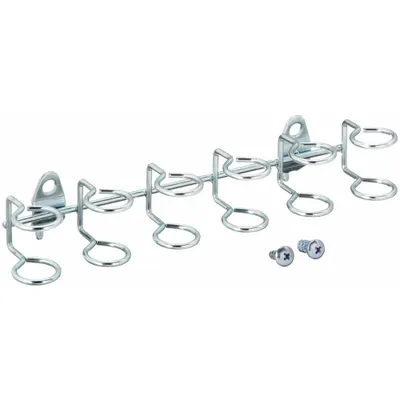 TRITON PRODUCTS Multi-Ring Tool Holder: 1/4 in_1/8 in Peg Hole, For 1 in Pegboard Hole Spacing - Ring Toolholders for Round-Hole Pegboard