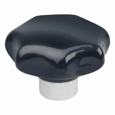 JW WINCO 7-Arm Knob with Threaded Hole - 7-Arm Knobs with Threaded Hole
