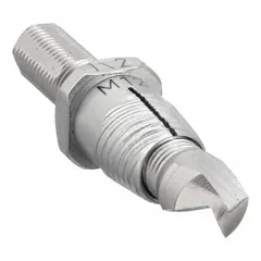 Single-ended extractor/drill bit, size #4, with 1/2 in/M12 capacity and M12 thread size. Used for removing broken bolts, studs, or screws in maintenance and repair applications.