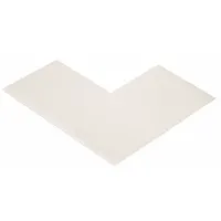Floor Marking Tape: L, Solid, White, No Legend, 3 in x 6 in, 50 mil Tape Thick, Mighty Line®, 100 PK (MPN ANGLE3W)