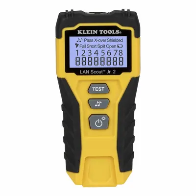 KLEIN TOOLS Cable Tester: Base Model, vdv526-200, CAT5e/CAT6/CAT6A, Dark Cable Systems - Copper Cable Verification Testers