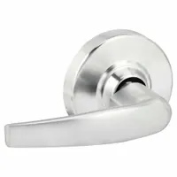 This dummy lever lockset is designed for non-latching doors such as closets, passageways, or double-door sets where only one leaf operates. It features a satin chromium-plated cast zinc finish and is ADA compliant for accessibility. The ND Athens style lever provides a classic appearance suitable for commercial or institutional settings