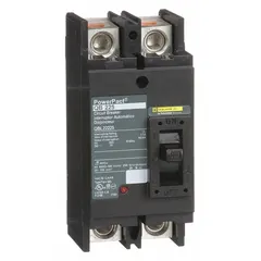 Molded case circuit breaker rated 225 A with a maximum AIR rating of 10kA at 240V AC. Features a fixed instantaneous trip and line/load lug terminals. Suitable for overcurrent protection in branch-circuit and feeder applications within electrical distribution systems.