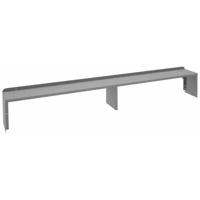 TENNSCO Standard Shelf Riser: 96 in Overall Wd, 10 1/2 in Overall Dp, Gray, Carbon Steel - Risers for Workbenches