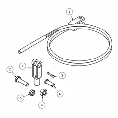 This cable kit includes an A8 style handle and is designed for use with B & P Manufacturing equipment. It is intended for the A8-B1-C8-D5-BTC model and fits item number 5EWN8. Typical applications include industrial lifting or pulling operations requiring cable replacement or repair.