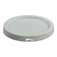 APPROVED VENDOR Pail Lid: Gasketed/Snap-On/Tear Tab, 8 1/2 in Overall Dia, White, Plastic (MPN ROP2110CVR-WP-WG)