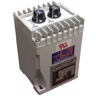 LUMENITE Liquid Level Controller: 220V AC, SPDT, DIN Rail, Relay - DIN Rail-Mounted Conductivity Level Controls