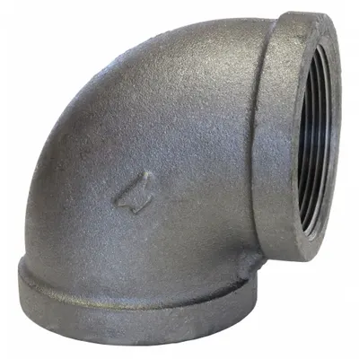 ANVIL Metal Pipe Elbow: 3 1/2 in x 3 1/2 in, Threaded x Threaded, Class 150, 300 psi @ 150° F - Medium-Pressure Threaded Pipe Fittings