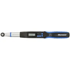 This standard-head electronic torque wrench provides a torque range of 1.11 to 22.12 ft-lb with audible and visual indication. It supports multiple measurement units including Centimeter-Kilogram, Foot-Pound, Inch-Pound, and Newton-Meter. Suitable for precision fastening in assembly and maintenance tasks where accurate torque control is required. Includes NIST and TAF certification.