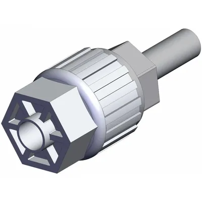 SMC LQ3T3A-SB PFA Compression Tube Fitting, 3/8 in OD x 3/8 in OD x 3/8 in OD - PFA Compression Tube Fittings