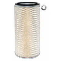 Round/oval engine air filter with axial seal. Inside diameter 7/8 in. Designed for Drott vehicles to remove airborne contaminants from engine intake air
