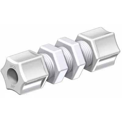 JACO 20-12-P-PG Polypropylene Compression Tube Fitting - Polypropylene Compression Tube Fittings