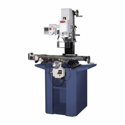 PALMGREN Variable-Speed Vertical Milling Machine with DRO & X-/Y-Axis Powerfeeds - Variable-Speed Vertical Milling Machines with DRO & X-/Y-Axis Powerfeeds