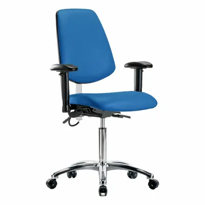 OEM Vinyl ESD Task Chair with Arms, Height Range 21 1/2 in to 29 in - Vinyl ESD Chairs