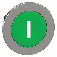 SCHNEIDER ELECTRIC Push Button Head: 30 mm Panel Size, Non-Illuminated, Metallic, I, Green (MPN ZB4FA331)