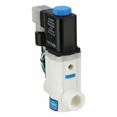 PLAST-O-MATIC 2-Way Normally Closed Solenoid Valve - 2-Way/2-Position, Normally Closed Solenoid Valves