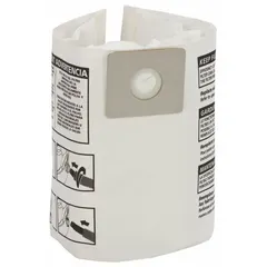 Standard 1-ply paper vacuum bag for dry debris collection. Designed for use with All Around Plus vacuums. Suitable for capturing fine dust and particles in workshops, construction sites, and industrial maintenance settings.