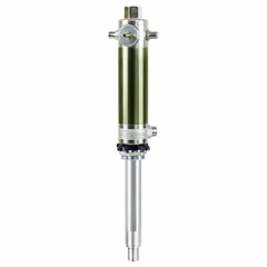 This steel drum pump is designed for transferring fluids from drums or containers. It has a maximum flow rate of 6.6 gpm and can handle fluid temperatures up to 176°F. The steel suction tube provides compatibility with a range of industrial fluids.