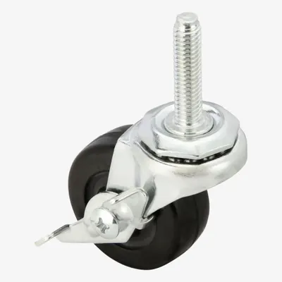 OEM APPROVED VENDOR Swivel Stem Caster with Brake - Standard Threaded Stem Casters