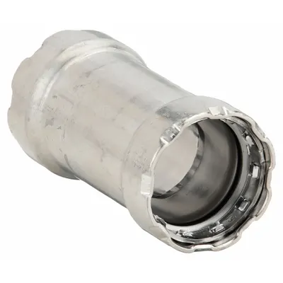 VIEGA MEGAPRESS 2 in Press-Fit x Press-Fit Coupling - Potable Water Stainless Steel Press Fittings