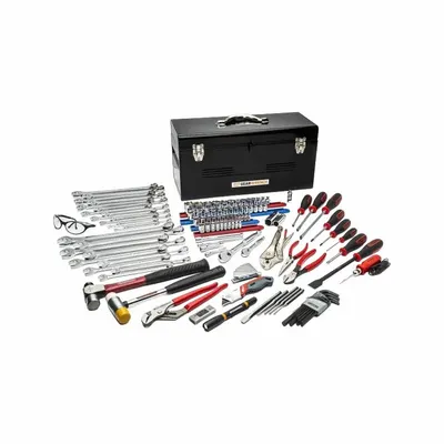GEARWRENCH General Maintenance Tool Sets: 121 Total Pcs, Mechanics Hand Tools, Metric/SAE - Tool Sets with Tool Box