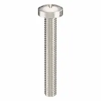 Machine Screw: M5x0.80 Thread Size, 35 mm Lg, 316, Stainless Steel, Plain, Pan, Phillips, 10 PK (MPN ZSCRW-487)