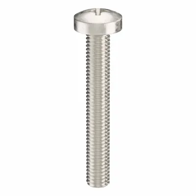 USA INDUSTRIALS Machine Screw: M5x0.80 Thread Size, 35 mm Lg, 316, Stainless Steel, Plain - Pan Head Machine Screws
