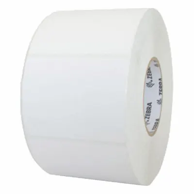 ZEBRA Barcode Printer Labels: 4 in Label Wd, 3 in Label Ht, White, 3 in Core Dia. - Industrial Thermal Transfer Labels