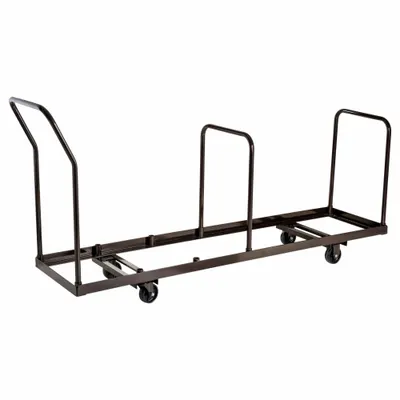 NATIONAL PUBLIC SEATING DY-35 Chair Cart for 35 Chairs, Brown Frame - Carts for Folding Chairs