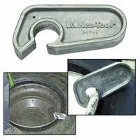 Aluminum bead holder for agriculture and truck tires. Used in tire service to hold tire beads in place during mounting or repair. Resists corrosion for heavy-duty applications