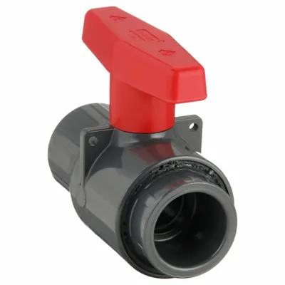 SPEARS Manual Two-Way Ball Valve: 1 in, PVC, Straight, Socket x Socket - PVC Ball Valves