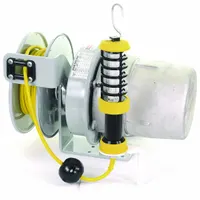KH INDUSTRIES Extension Cord Reel with Hand Lamp: 50 ft Cord Lg, 16 AWG, Bare Wire Feeder End, SO (MPN RTSD3L-HEP326-B16K)