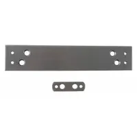 Aluminum bracket kit for mounting LCN Series 1260 door closers. Used in commercial and institutional door installations to provide secure attachment and proper door control