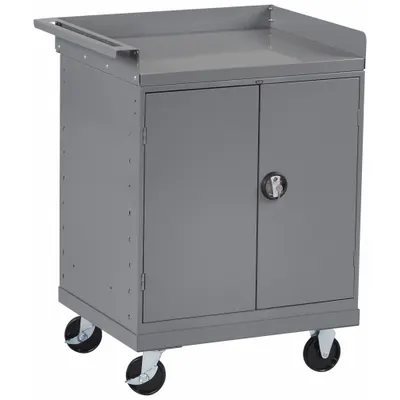 TENNSCO MB-2530-C Mobile Cabinet Bench with Shelves - Mobile Cabinet Benches with Shelves
