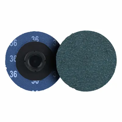 WEILER Coated Abrasive Blending Disc: TS, 2", Zirconia Alumina, 36 Grit - High-Performance Sanding Discs for Carbon Steel & Soft Metals