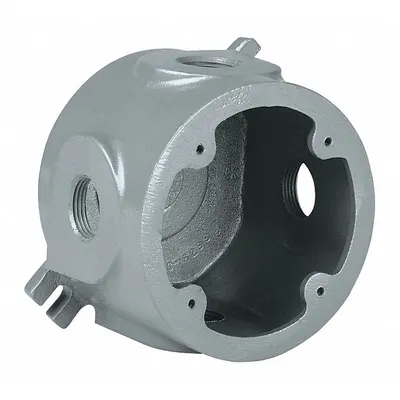HUBBELL KILLARK Electrical Box: Aluminum, Round, 1 Gangs, 1 in Hub Size, 45 cu in Capacity - Aluminum Weatherproof Electrical Boxes