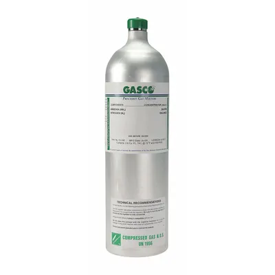 GASCO 74L-98-35 Calibration Gas, 35 ppm H2S in Nitrogen, Disposable - Calibration Gases for Portable Gas Detectors