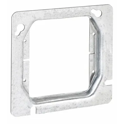 RACO Plaster Ring: Raised, 1/2 in Raised Ht, Steel, 4.69 in Overall Lg - Plaster Rings