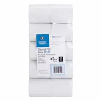 Thermal paper rolls for use with portable printers. Each roll measures 3-1/8 inches wide by 230 feet long. Supplied as a 2-pack of white rolls. Suitable for printing receipts, tickets, and transaction records in retail, hospitality, and field-service environments