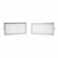 Rectangular panel cabin air filter with synthetic media. Overall length 9 21/32 inches. Designed for use in Caterpillar trucks to filter cabin air